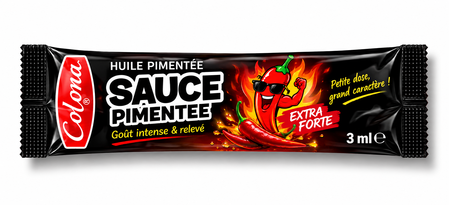 HUILE PIMENTÉE Colona dosettes Huile pimentée 3 ml 1000 PS – Image 1