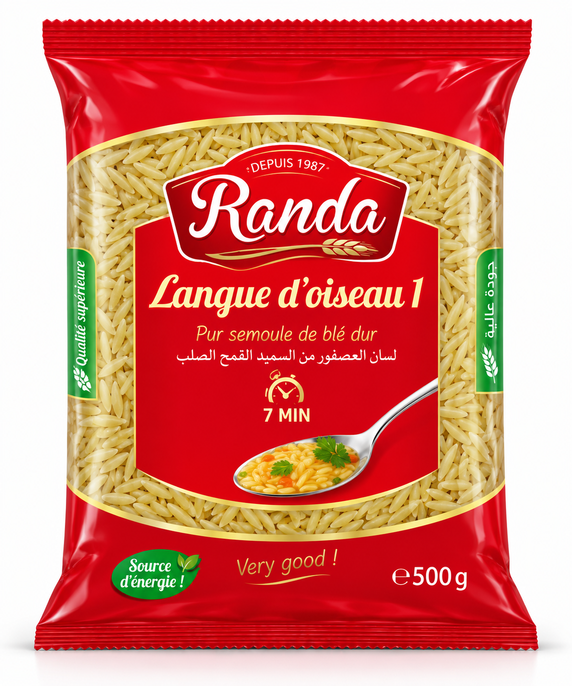 Langue d'oiseau 1 - 500 gr (Randa) Langue d'oiseau 1 Randa - 500 g*24 – Image 1