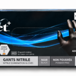 Gants nitrile noir non poudré L 10*100
