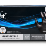 Gants nitrile noir non poudré M 10*100