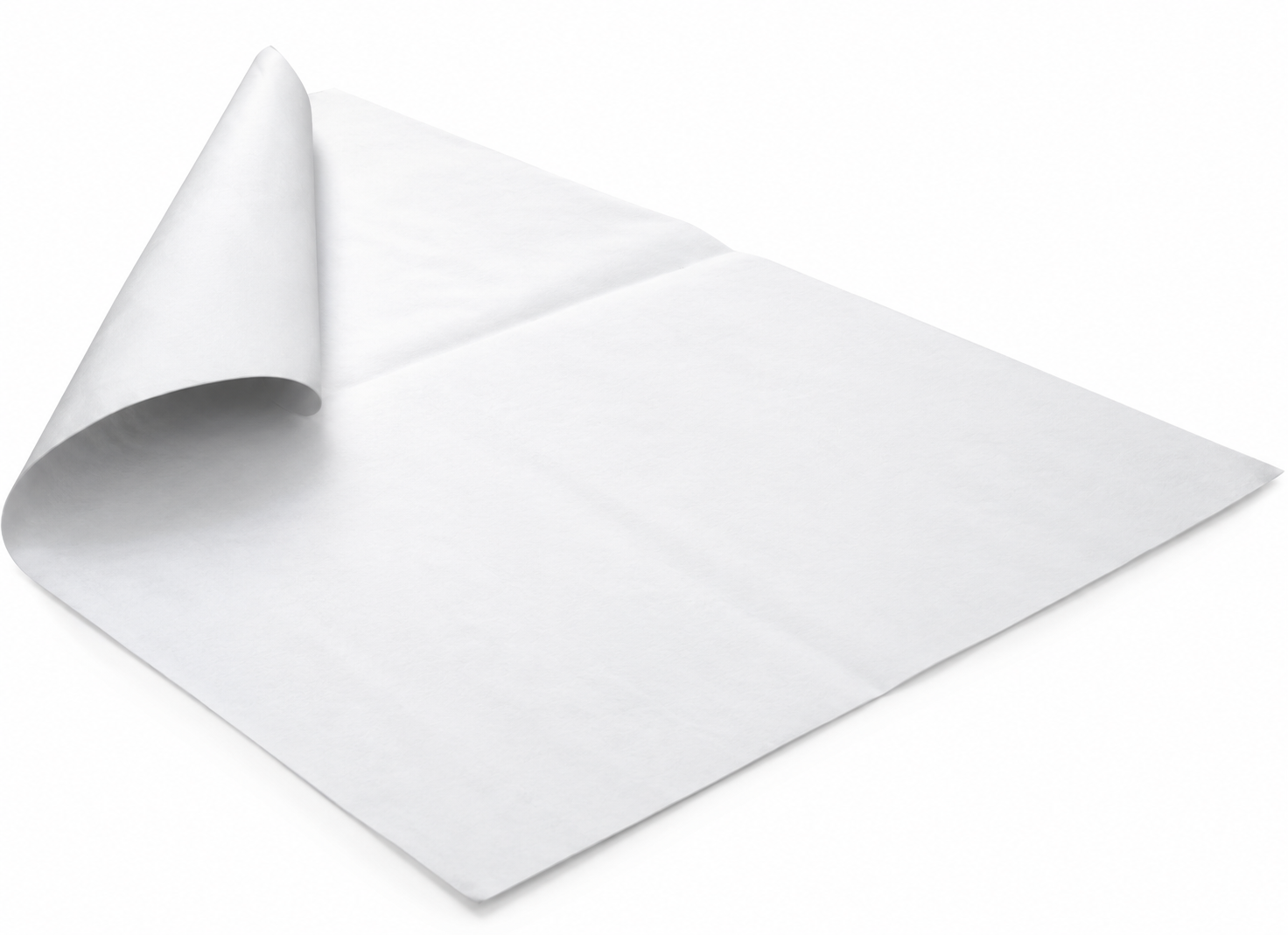 Nappes en papier 60x60cm Blanc Nappe papier blanche 60 x 60 cm - 500 pièces – Image 1