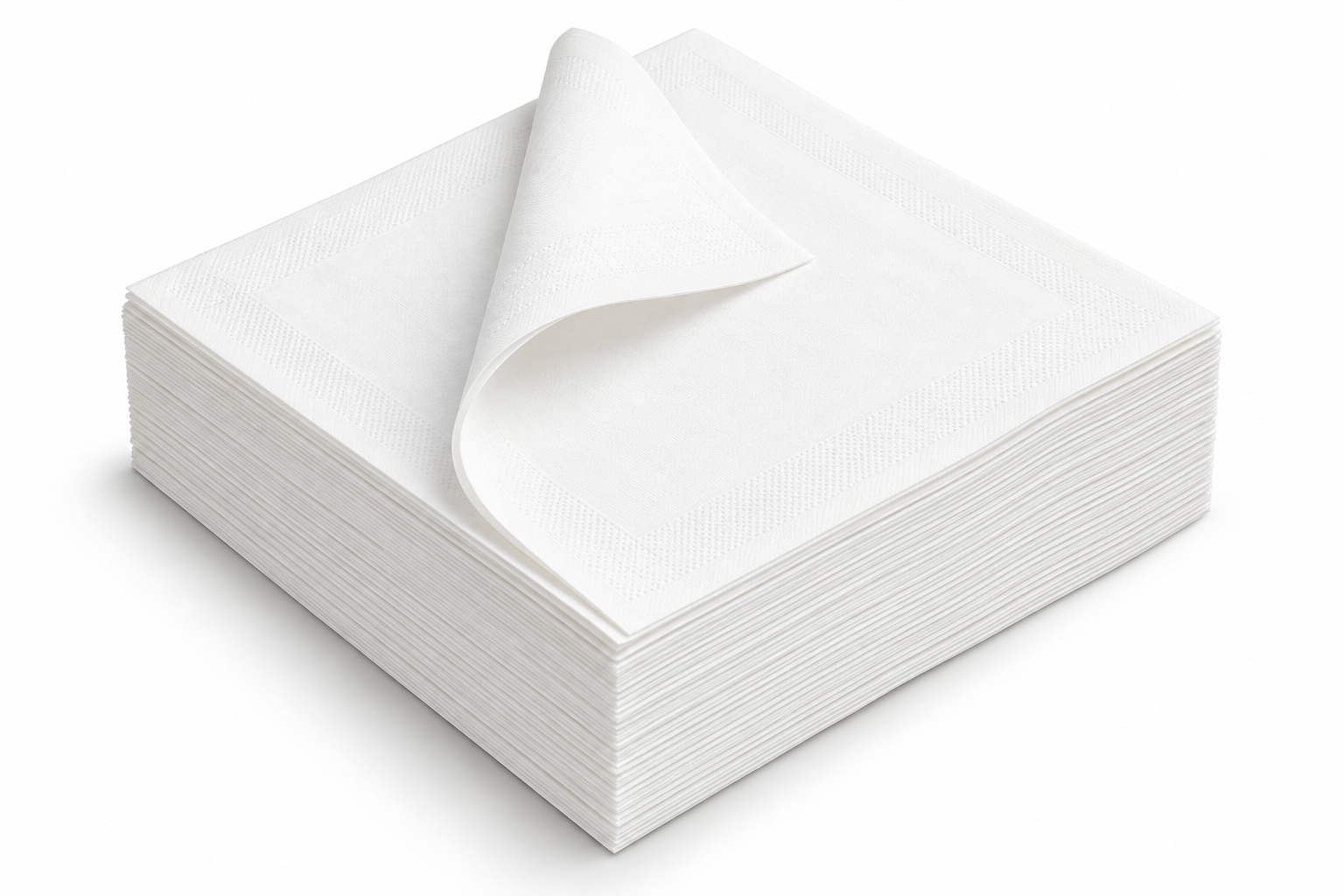 SERVIETTES 40 X 40 CM BLANC Serviettes 40 x 40 cm Blanc 2000 PCS – Image 1