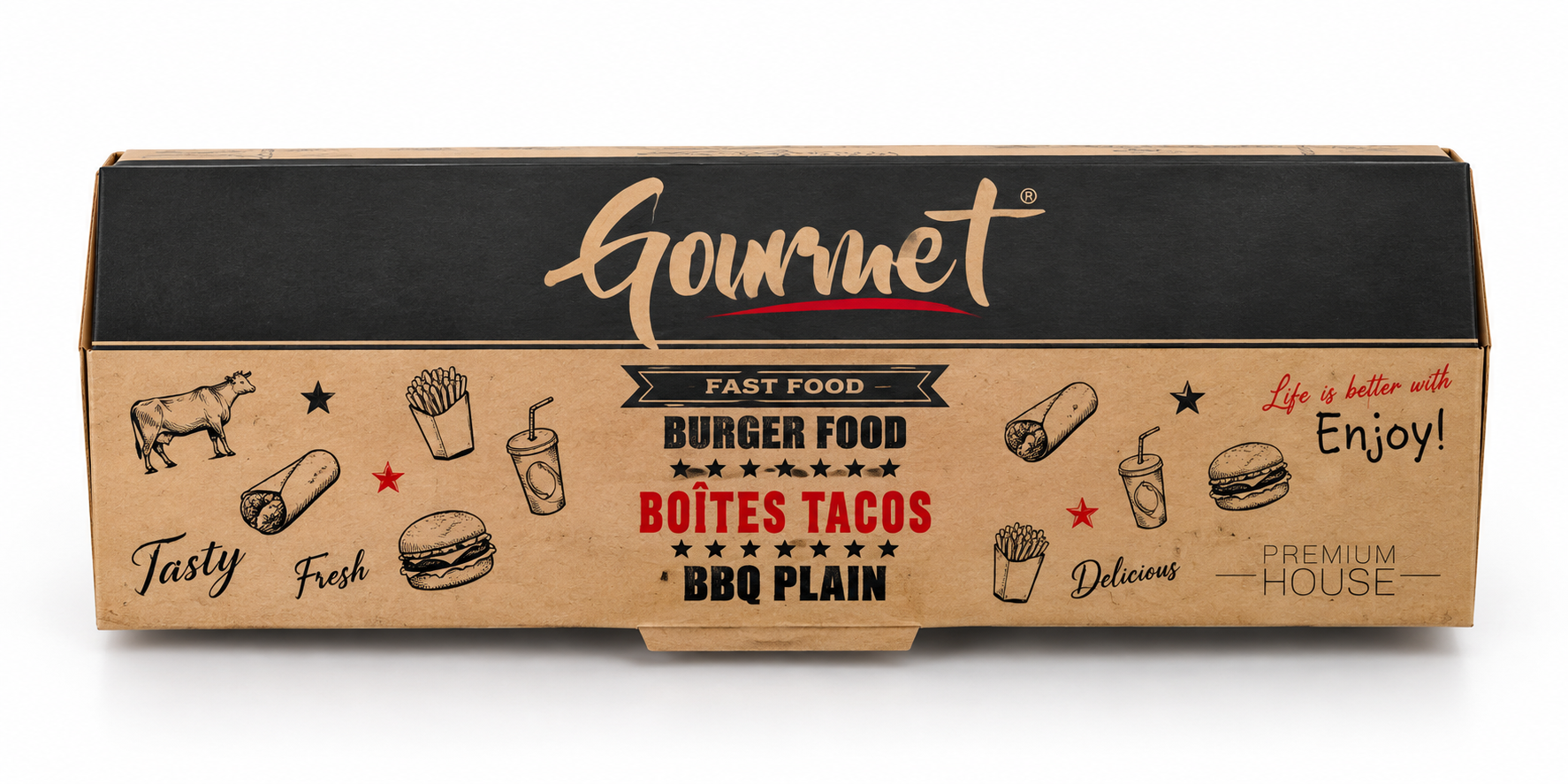 TACOS PANINI Gourmet boîte Tacos Panini 200 PS – Image 1