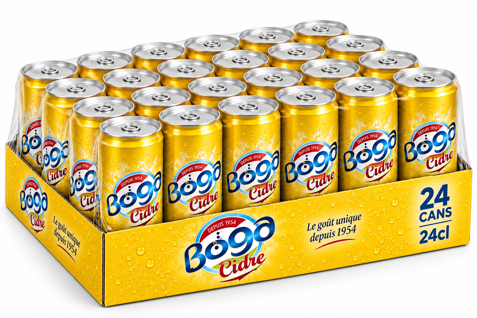 boga24 Boga Cidre 24 cl - Lot de 24 canettes – Image 1