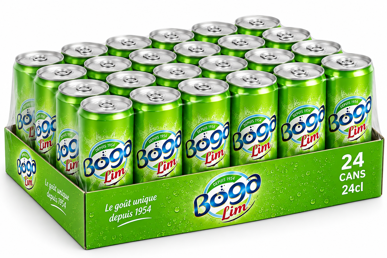 bogalime Boga Lime 24 cl - Lot de 24 canettes – Image 1