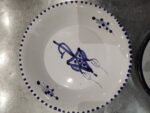 Tebsi Tunisien en Céramique - Motif Poisson Bleu – Image 3