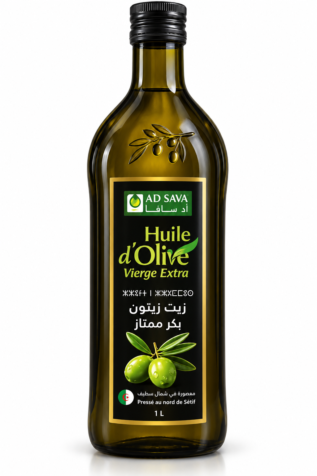zit2 AD SAVA Huile d’Olive Vierge Extra - 1 L – Image 1