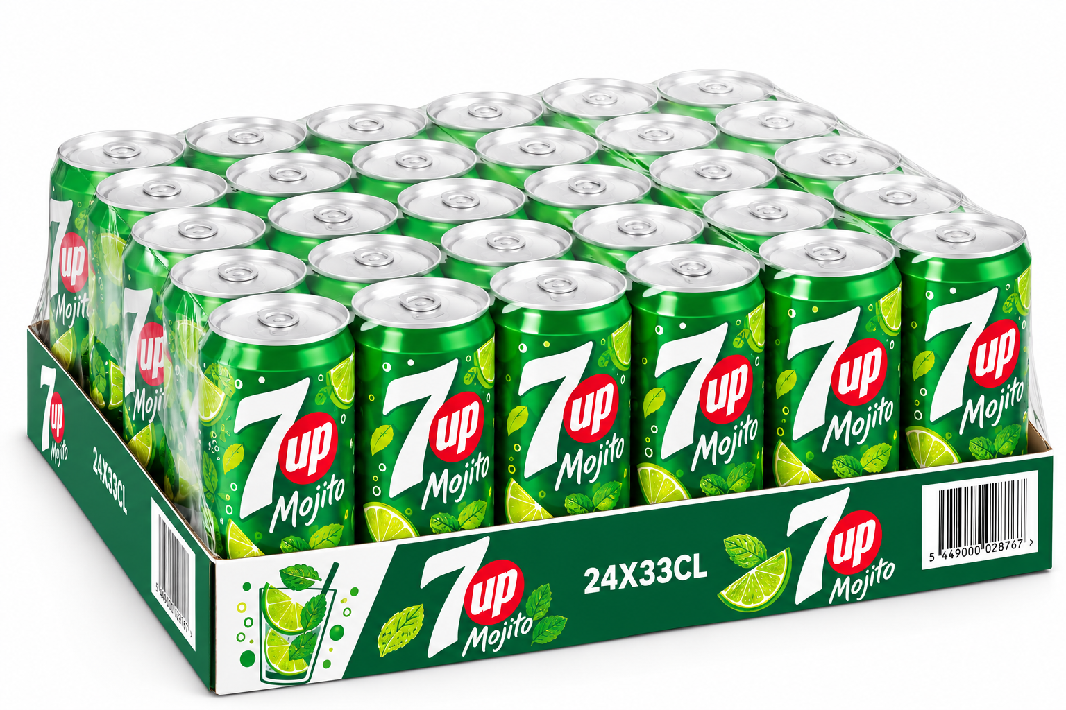 7UP Mojito 33 cl 7UP Mojito 33 cl – Lot de 24 canettes – Image 1