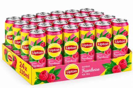 Ice Tea Framboise 33 cl – Lot de 24 canettes
