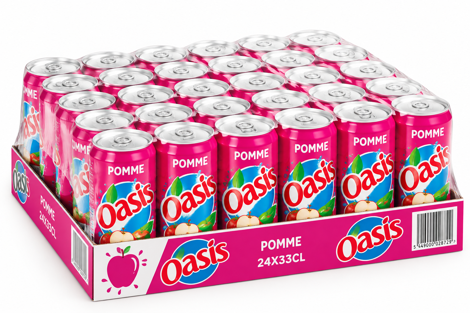 Oasis Pomme 33 cl – Lot de 24 canettes Oasis Pomme 33 cl – Lot de 24 canettes – Image 1